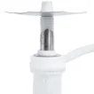 Embery Hookah - Mini Mono 2.0 Silver Orchid (White & Silver)