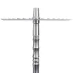 Trumpet Hookah - Moar Steel (Silver)