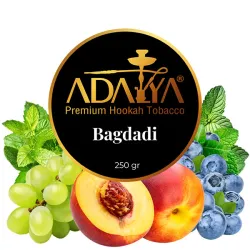 Adalya Hookah Tobacco - Bagdadi (Blueberry, Peach, Mint & Grape) 250 gr