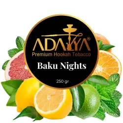 Adalya Hookah Tobacco - Baku Nights (Grapefruit, Lime, Lemon, Orange & Mint) 250 gr