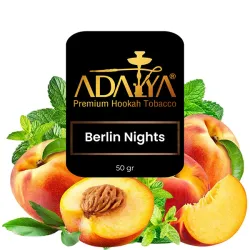 Adalya Hookah Tobacco - Berlin Nights (Peach & Mint) 50 gr