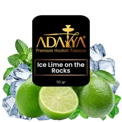 Adalya Hookah Tobacco - Ice Lime on the Rocks (Lime, Ice & Mint) 50 gr