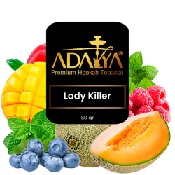 Adalya Hookah Tobacco - Lady Killer (Blueberry, Mango, Melon, Mint & Raspberry) 50 gr