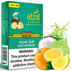 Afzal Hookah Tobacco - Coco Lemonade (Orange, Lime, Lemon & Coconut) 50 gr