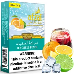 Afzal Hookah Tobacco - Icy Citrus Punch (Orange, Lemon, Lime, Punch & Ice) 50 gr