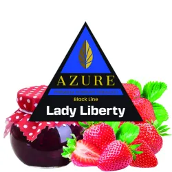 Azure Hookah Tobacco Black Line - Lady Liberty (Strawberry & Jam) 100 gr