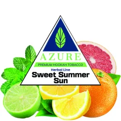 Azure Hookah Tobacco Herbal Line - Sweet Summer Sun (Grapefruit, Lemon, Orange, Lime & Mint) 100 gr