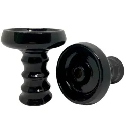 Clay Hookah Bowl Embery - JS-Funnel (Black)