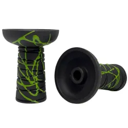 Clay Hookah Bowl Gusto - Classic Phunnel (Green)