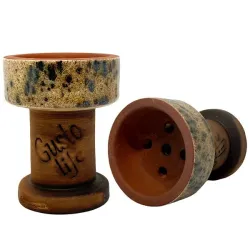 Clay Hookah Bowl Gusto - Rook Classic (Grey)