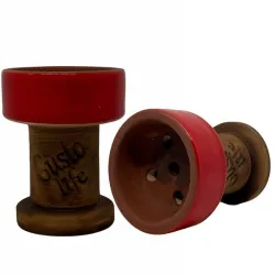 Clay Hookah Bowl Gusto - Rook Classic (Red)
