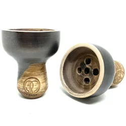 Clay Hookah Bowl Karma - Turka (Black Matt)