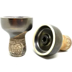Clay Hookah Bowl Karma - Turka Fanel (Black Matt)