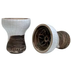 Clay Hookah Bowl Karma - Turka Mini (White)