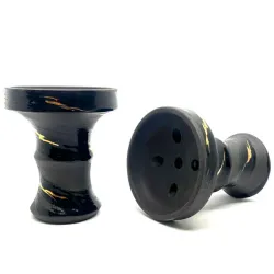 Clay Hookah Bowl Personalka - Classic (Black & Gold)