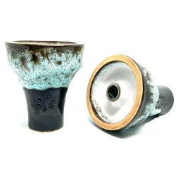 Clay Hookah Bowl Solaris Phunnel - Triton (Glazed)