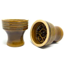 Clay Hookah Bowl Sweet Smoke - Unika Glaze (Amber)