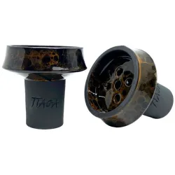 Clay Hookah Bowl Tiaga - Star (Black & Gold)