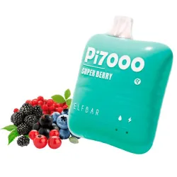 Disposable Pod Elf ​​Bar Pi 7000 Puffs - Super Berry