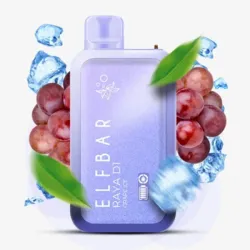Disposable Pod Elf ​​Bar Raya D1 13000 Puffs - Grape Ice