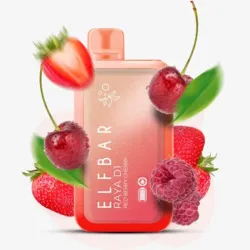 Disposable Pod Elf ​​Bar Raya D1 13000 Puffs - Red Berry Cherry