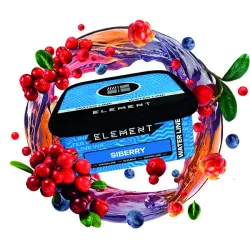 Element Tobacco Water Line - Siberry (Cowberry, Cranberry, Cloudberry, Druberry & Blueberry) 200 gr
