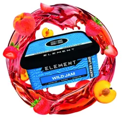 Element Tobacco Water Line - Wild Jam (Wild strawberry, Peach & Jam) 200 gr