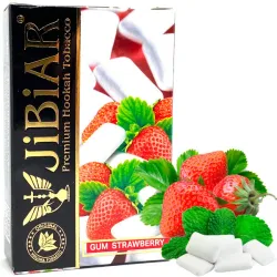 Jibiar Hookah Tobacco - Gum Strawberry 50 gr