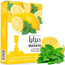 Mazaya Hookah Tobacco - Natural Lemon with Mint 50 gr