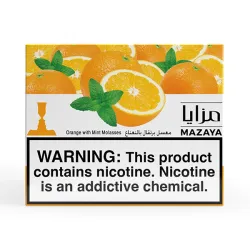 Mazaya Hookah Tobacco - Orange with Mint 250 gr