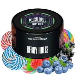 Must Have Hookah Tobacco - Berry Holls (Black Currant, Blueberry, Lollilop & Wild Strawberry) 250 gr