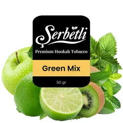 Serbetli Hookah Tobacco - Green Mix 50 gr