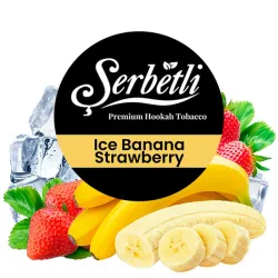 Serbetli Hookah Tobacco - Ice Banana Strawberry 250 gr