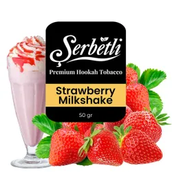 Serbetli Hookah Tobacco - Strawberry Milkshake 50 gr
