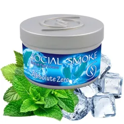 Social Smoke Hookah Tobacco - Absolute Zero (Peppermint & Ice) 250 gr