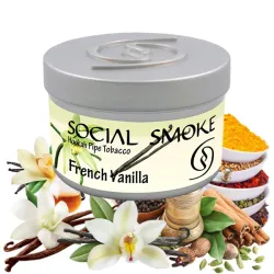 Social Smoke Hookah Tobacco - French Vanilla (Spices & Vanilla) 250 gr