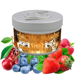 Social Smoke Hookah Tobacco - Tiger's Blood (Blueberry, Raspberry, Strawberry & Cherry) 250 gr