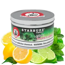 Starbuzz Exotic Hookah Tobacco - Pirates Cave (Lemon, Lime & Mint) 250 gr