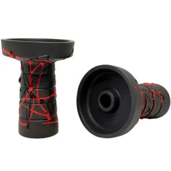Clay Hookah Bowl Gusto - Harmony Phunnel (Red with Black)