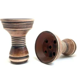 Clay Hookah Bowl Gusto - Killa Bowl Vintage Classic (Brown)