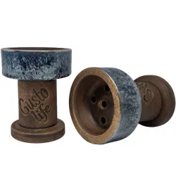 Clay Hookah Bowl Gusto - Rook Classic (Silver)
