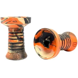 Clay Hookah Bowl Lavart - Caldera Bryce Phunnel (Beige & Orange)