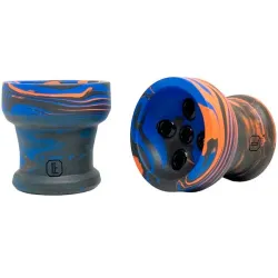 Clay Hookah Bowl Lavart - Nedra Oranight Classic (Blue & Orange)