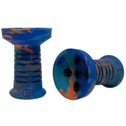 Clay Hookah Bowl Lavart - Spectra Alcedo Classic (Blue & Orange)