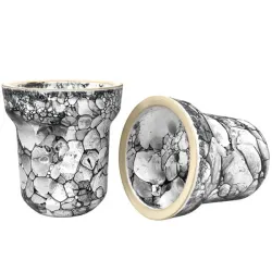 Clay Hookah Bowl Solaris Classic - Eva (White)