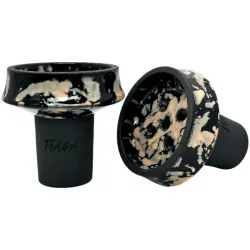 Clay Hookah Bowl Tiaga - Star (Orange)