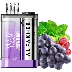 Disposable Pod Crown Bar 9000 Puffs - Grape Mint (5%)
