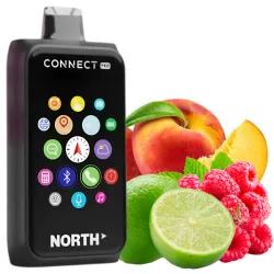 Disposable Pods North Connect Pro 40000 Puffs - Raspberry Peach Lime (5%)