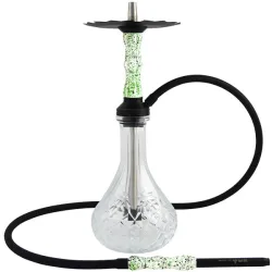 Gramm Hookah - Era Nebula (White, Green & Black)