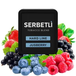 Serbetli Hookah Tobacco Hard Line - Jusberry 200 gr